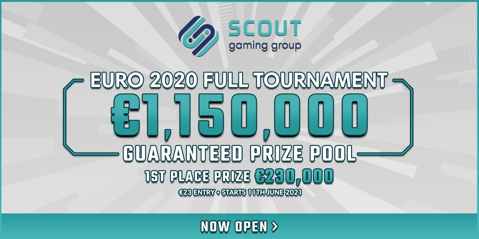 Scout Gaming Group launches a €1.150.000 guarantee fantasy tournament for the EURO 2021