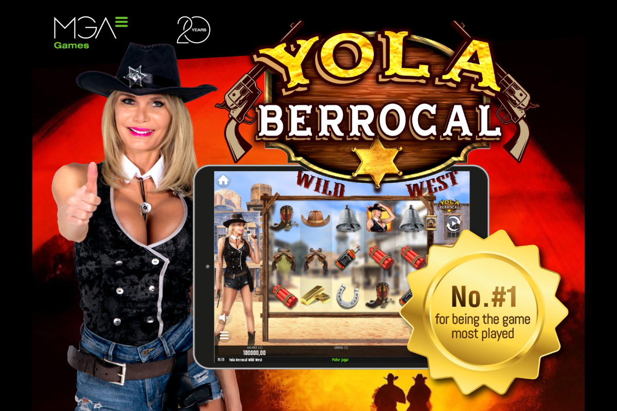 Yola Berrocal Wild West, from MGA Games, the casino slot game most played by the Spanish public