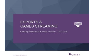 eSports & Games Streaming to be Worth $3.6 Billion Globally by 2025, as Sponsorship Drives Future Growth