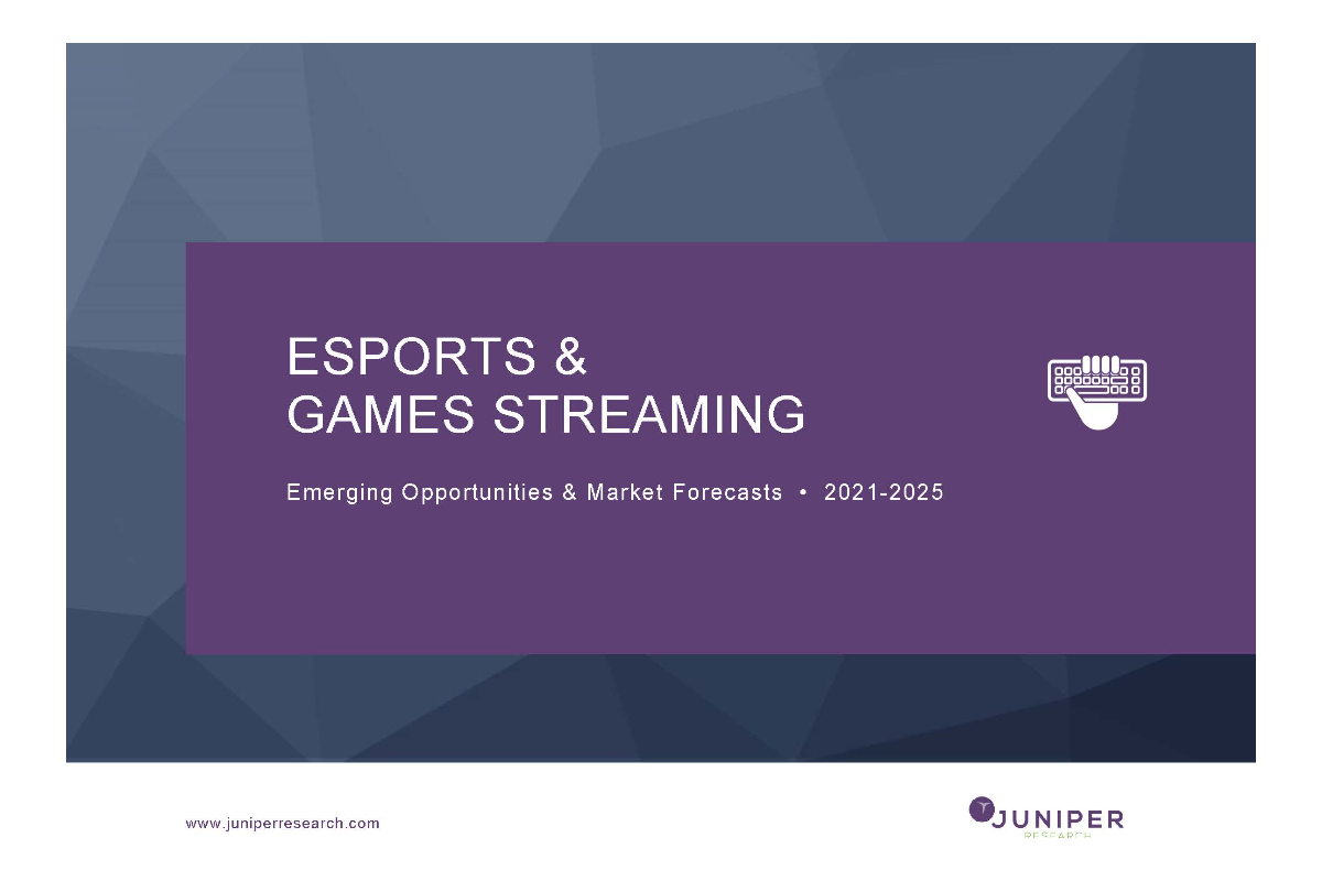 eSports & Games Streaming to be Worth $3.6 Billion Globally by 2025, as Sponsorship Drives Future Growth