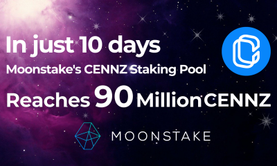 Moonstake's CENNZ staking pool topped $5.5 million in 10 days