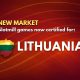 Slotmill games certified for Lithuania