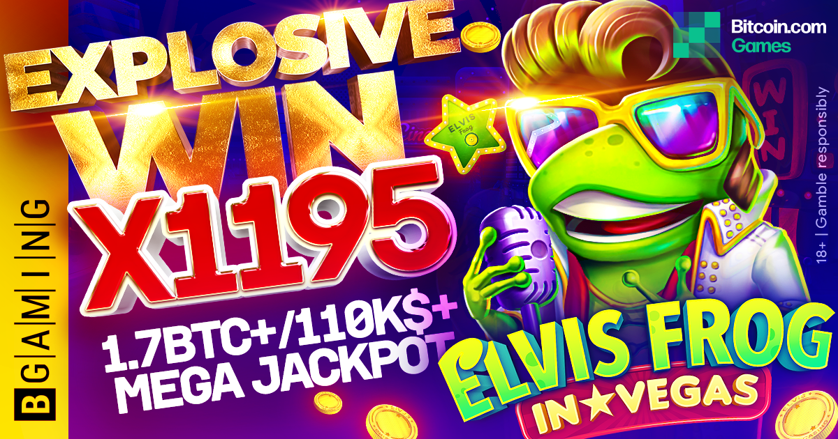 Elvis Frog Mega Jackpot: lucky player grabs $110K in BTC in BGaming´s hit slot