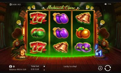 BGaming takes on the steampunk style in its new Mechanical Clover slot