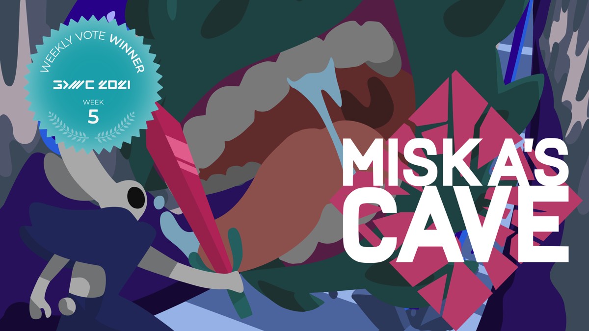 Miska's Cave wins Weekly Vote at the Game Development World Championship