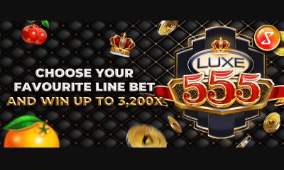 Luxe 555, retro meets modern in a 3x3 reel, 5-line augmented betting experience online slot game