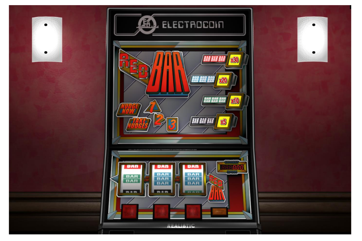 REALISTIC GAMES ROUNDS OFF ORIGINAL ELECTROCOIN SERIES IN STYLE WITH RED BAR