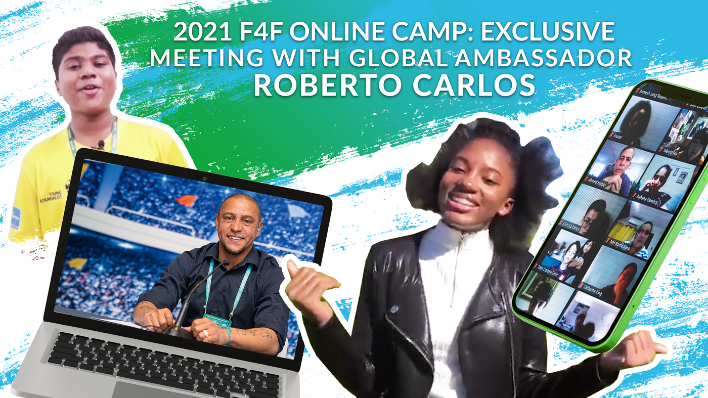 Roberto Carlos exclusive: the Global Ambassador for Football for Friendship answers the questions of Young Participants from all over the world