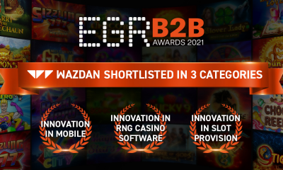 Wazdan shortlisted for three categories at prestigious EGR B2B Awards 2021