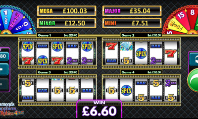 Design Works Gaming quadruples the action with Diamonds, Sapphires & Rubies 4Play