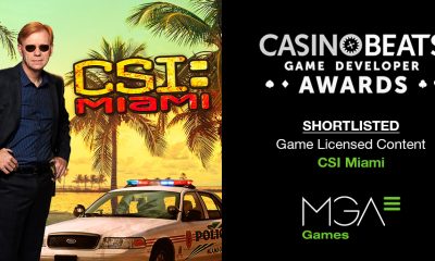 CSI Miami from MGA Games, shortlisted for the CasinoBeats Game Developer Awards