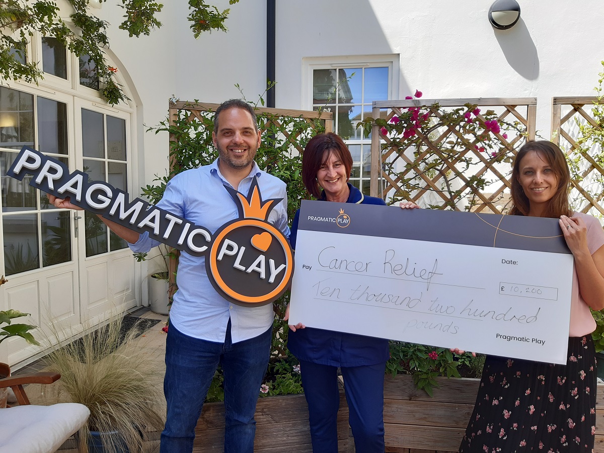 PRAGMATIC PLAY MAKES £10,200 DONATION TO CANCER RELIEF IN GIBRALTAR