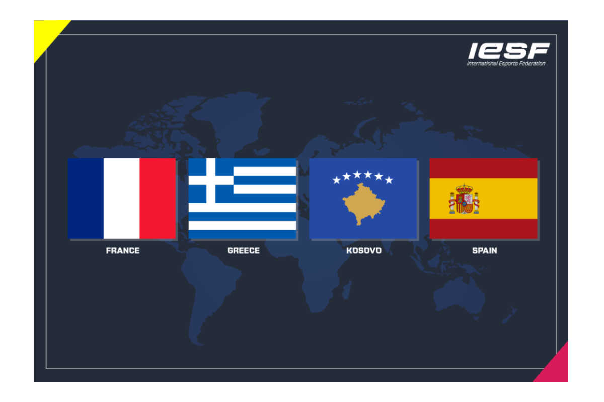 IESF Welcomes France, Greece, Kosovo and Spain as New Members to the World Esports Family