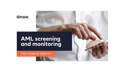 IDnow offers AML screening and monitoring