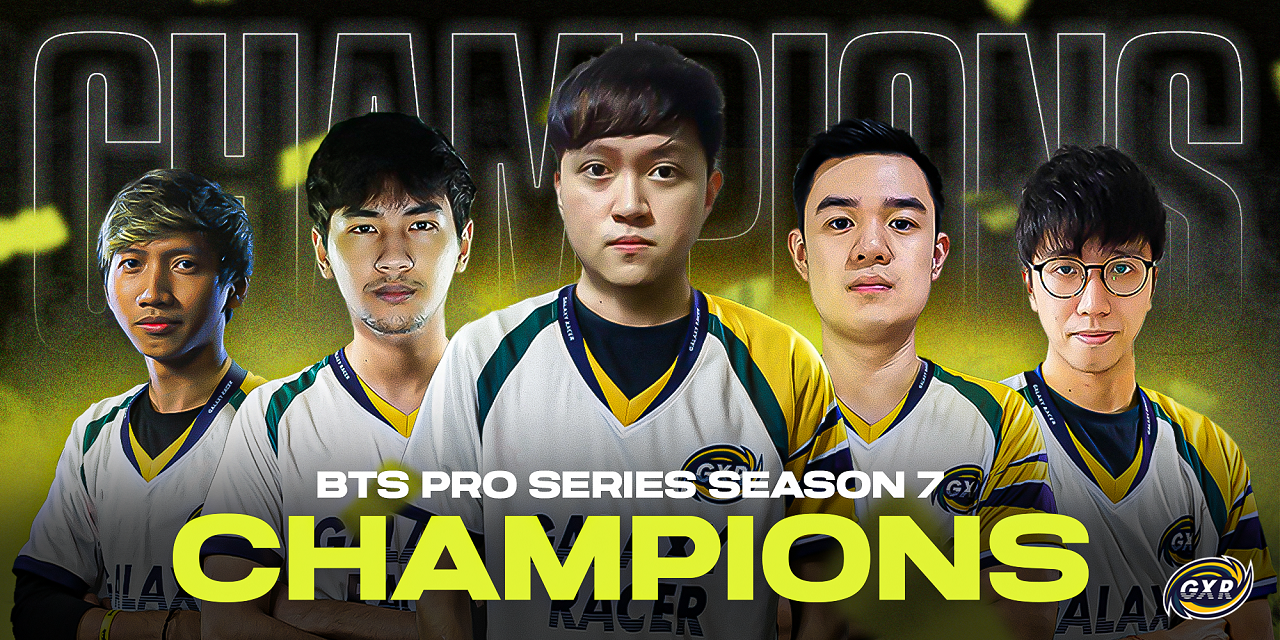 Galaxy Racer crowned Champions in the BTS Pro Series S7 Championship: SEA Title with a Reverse Sweep Win Against Fnatic