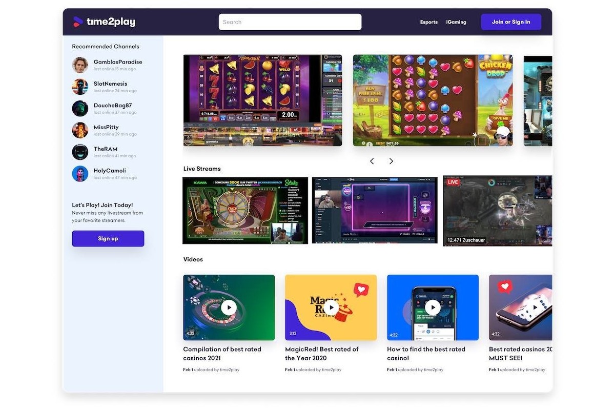 Twitch Gambling Streamers Find a New Home With Time2play