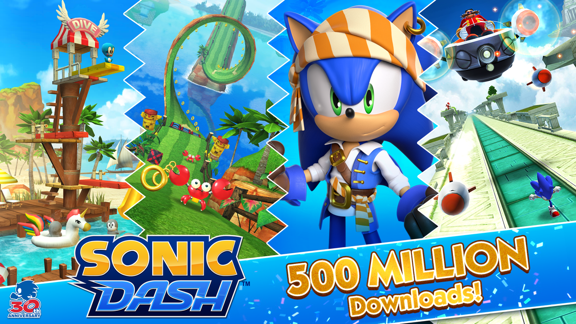 Celebrate Fast Times! Sonic Dash Surpasses 500 Million Milestone as Fans Honour 30th Anniversary of Sonic the Hedgehog