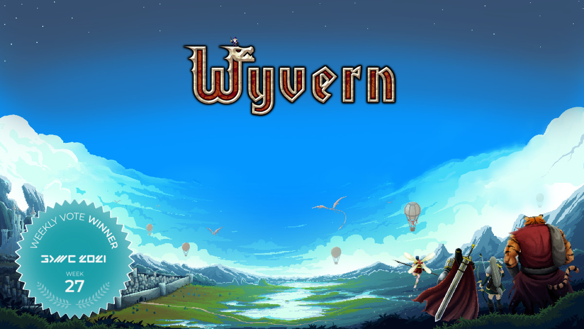 2D Top-Down Massively Multiplayer RPG Wyvern Wins Fan Favorite Vote 27 at GDWC 2021!