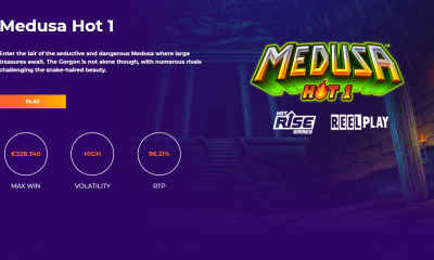 Yggdrasil and ReelPlay introduce mythical Medusa Hot 1 by Hot Rise Games