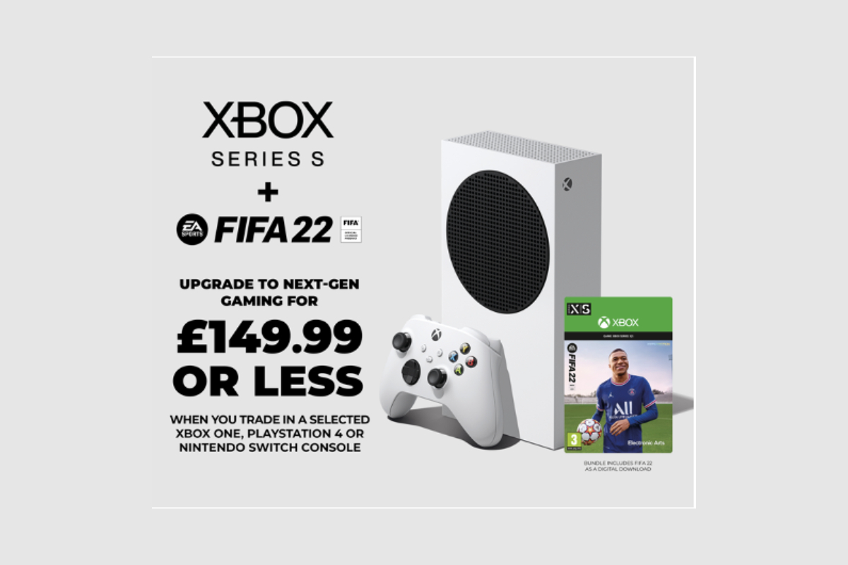 An Xbox Series S and FIFA 22 for £149.99 or less!