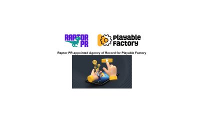 Raptor PR appointed Agency of Record for Playable Factory