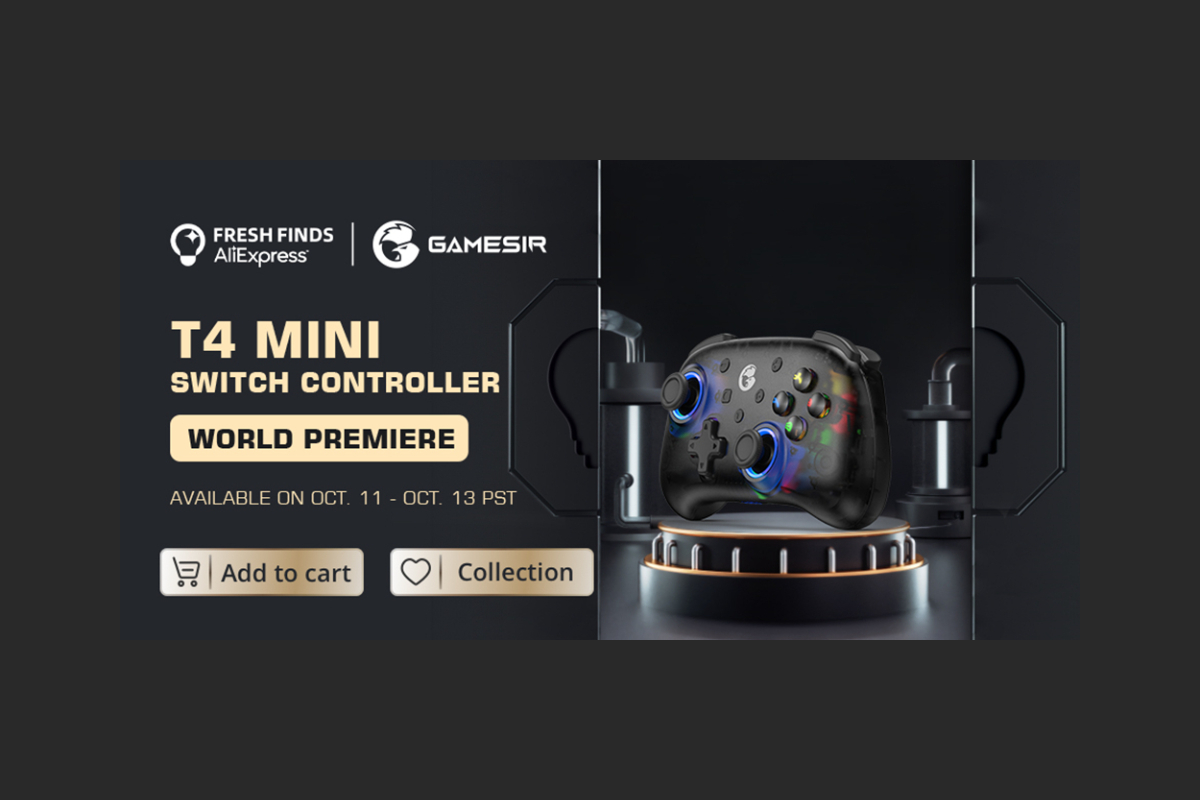 GameSir launches the T4 Mini wireless cross platform controller for travel and those with smaller hands