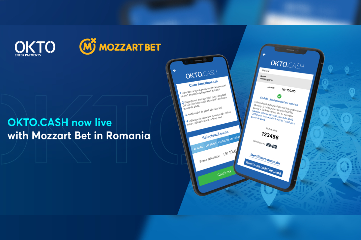 OKTO.CASH now live with Mozzart Bet in Romania