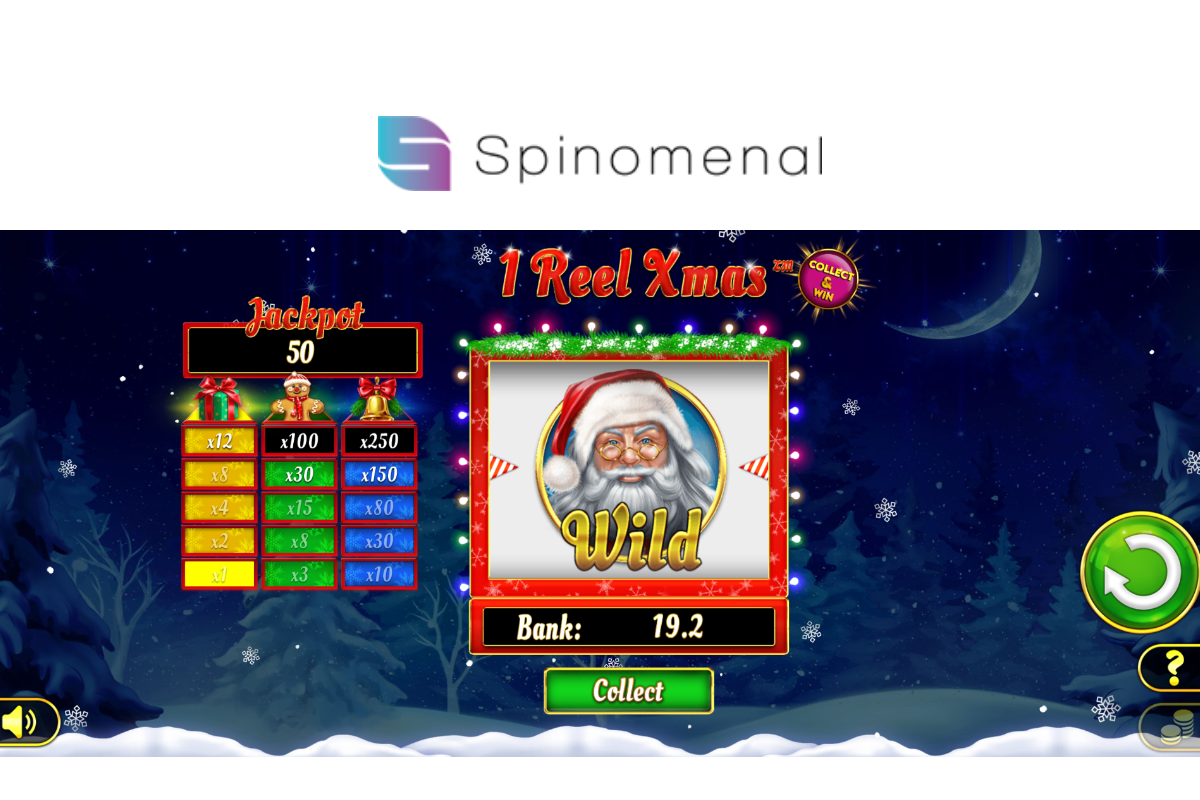 Spinomenal unwraps 1 Reel Xmas