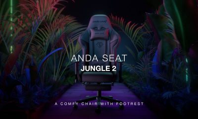 AndaSeat launches the Jungle 2 series ergonomic gaming chair with built in extendable footrest