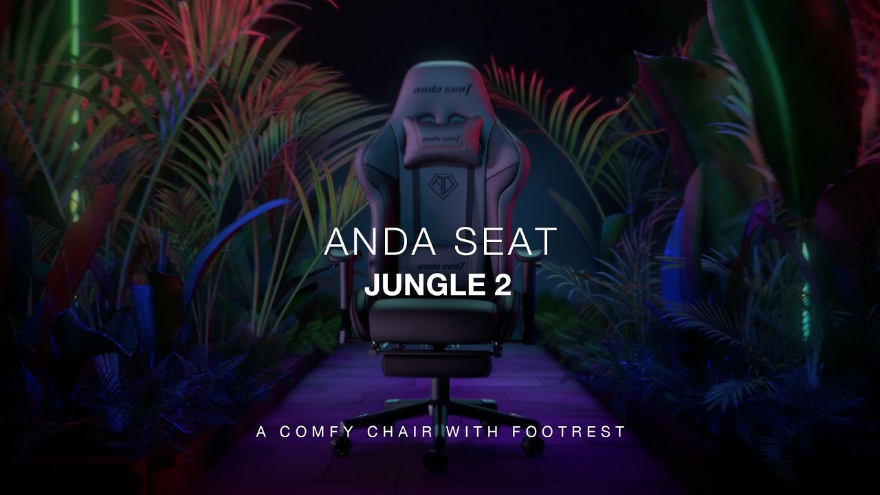 AndaSeat launches the Jungle 2 series ergonomic gaming chair with built in extendable footrest