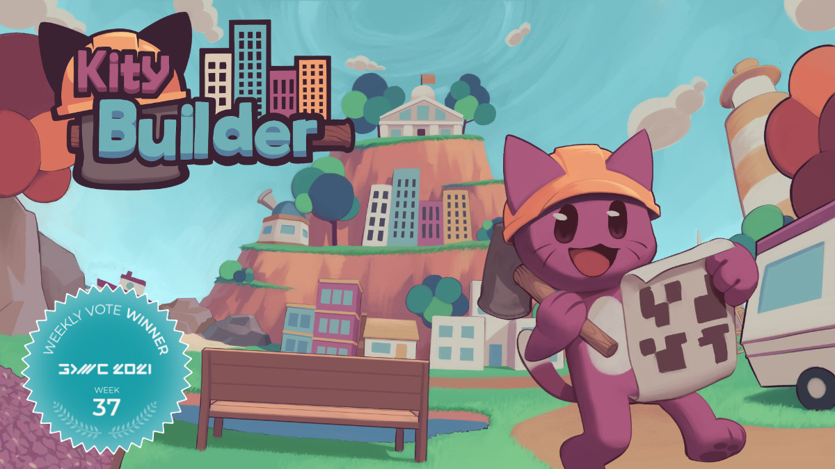 Kity Builder, a cute city building game, won the Fan Favorite vote 37 at GDWC 2021!