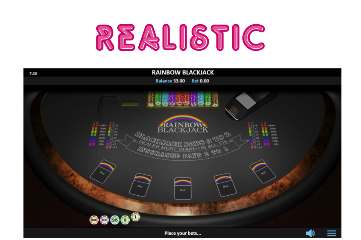 Realistic Games revamps a classic with Rainbow Blackjack