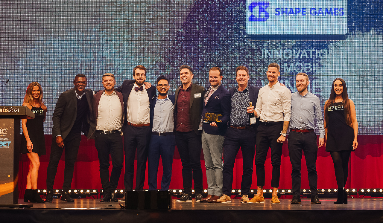 SHAPE GAMES WINS PRESTIGIOUS MOBILE INNOVATION SBC AWARD