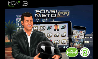 World premiere of Fonsi Nieto Deluxe Racing Life, the new slot game from MGA Games that combines luxury and motor racing