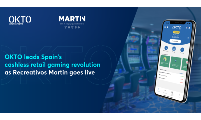 OKTO leads Spain's cashless retail gaming revolution as Recreativos Martin goes live