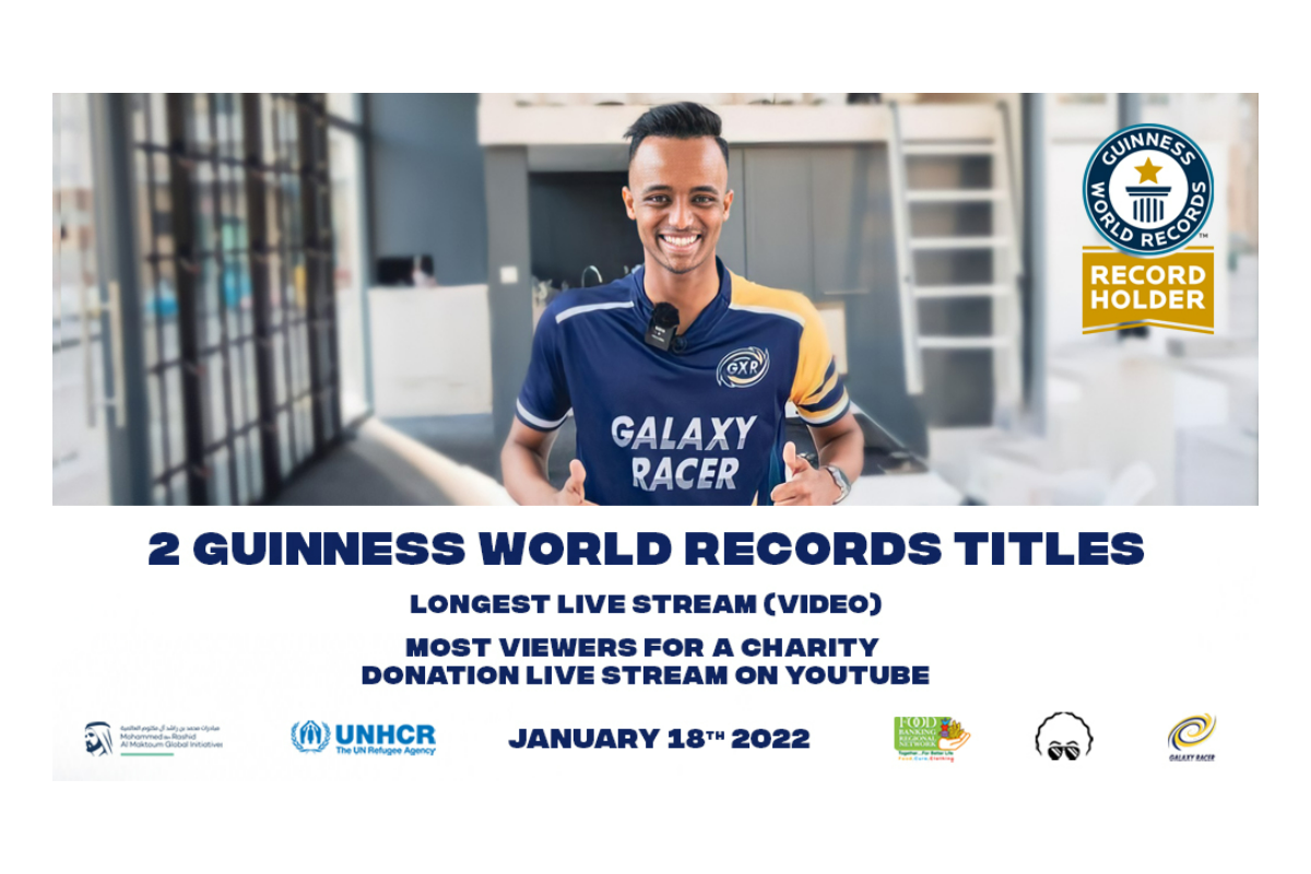 Galaxy Racer content creator and YouTube sensation AboFlah smashes two GUINNESS WORLD RECORDS™ titles while raising over US$11M for charity