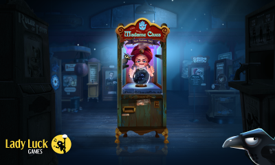 Step right up and reveal your fate in Lady Luck Games one-reel slot Madame Clues