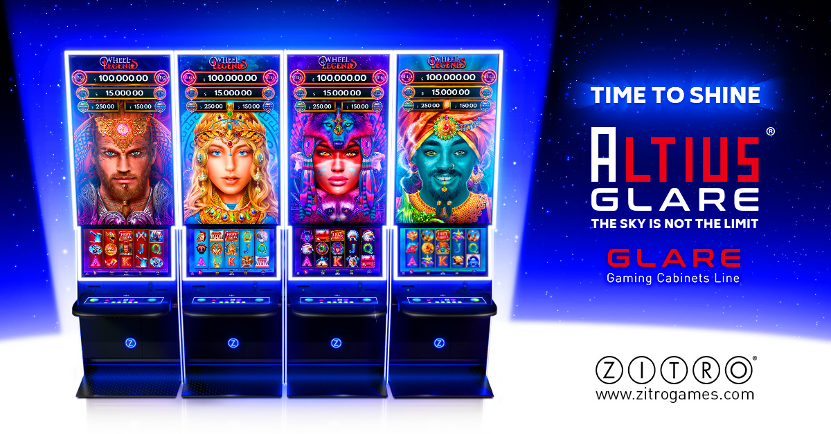 ZITRO ANNOUNCES THE GLOBAL LAUNCH OF ALTIUS GLARE – A SLOT MACHINE CABINET DESTINED TO LEAD