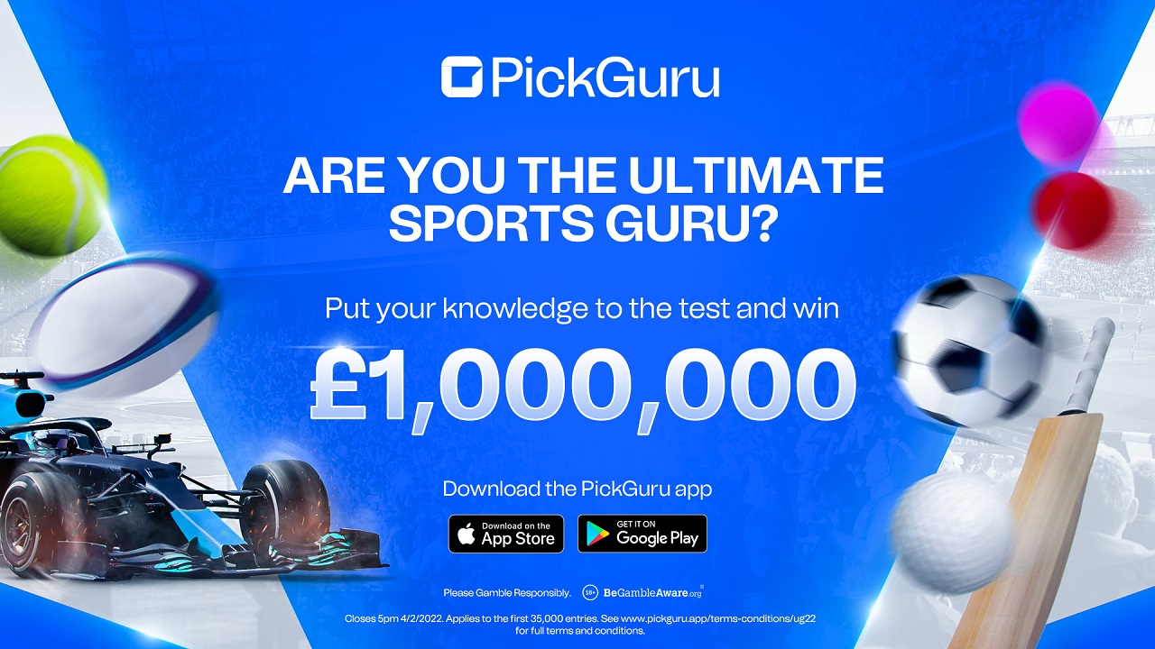 Social gaming disruptor PickGuru launches with £1m promotion to crown the UK's ultimate sports fan