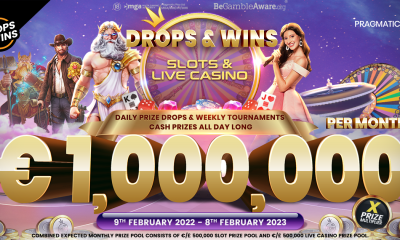 DROPS AND WINS – PRAGMATIC PLAY CONTINUE WITH MEGA MONTHLY GIVEAWAY OF €1,000,000