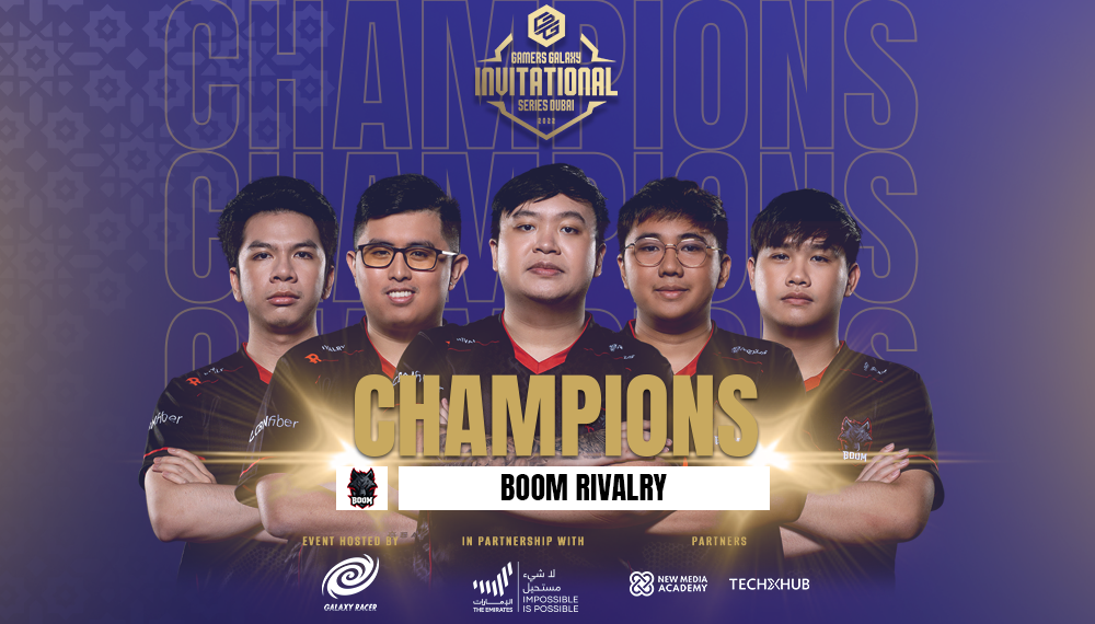 BOOM Rivalry named champions in GAMERS GALAXY: Dota 2 Invitational Series Dubai 2022 in epic finale comeback