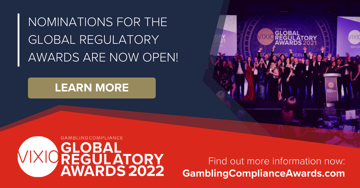 VIXIO GamblingCompliance Global Regulatory Awards 2022 Nominations Now Open