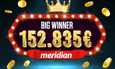 Another Big Winner at Meridian Casino – Player Hit €152,835 Out of a Single Spin