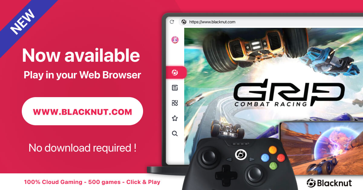 Blacknut’s new web browser experience unleashes the power of Cloud Gaming with 500+ PC & Console games just a click away.