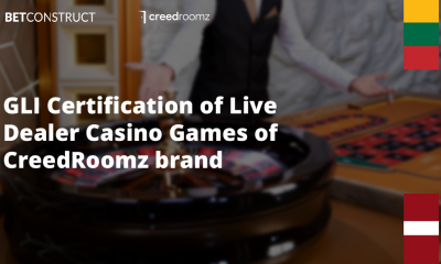 BetConstruct Receives GLI Certification of Live Dealer Casino Games of CreedRoomz Brand