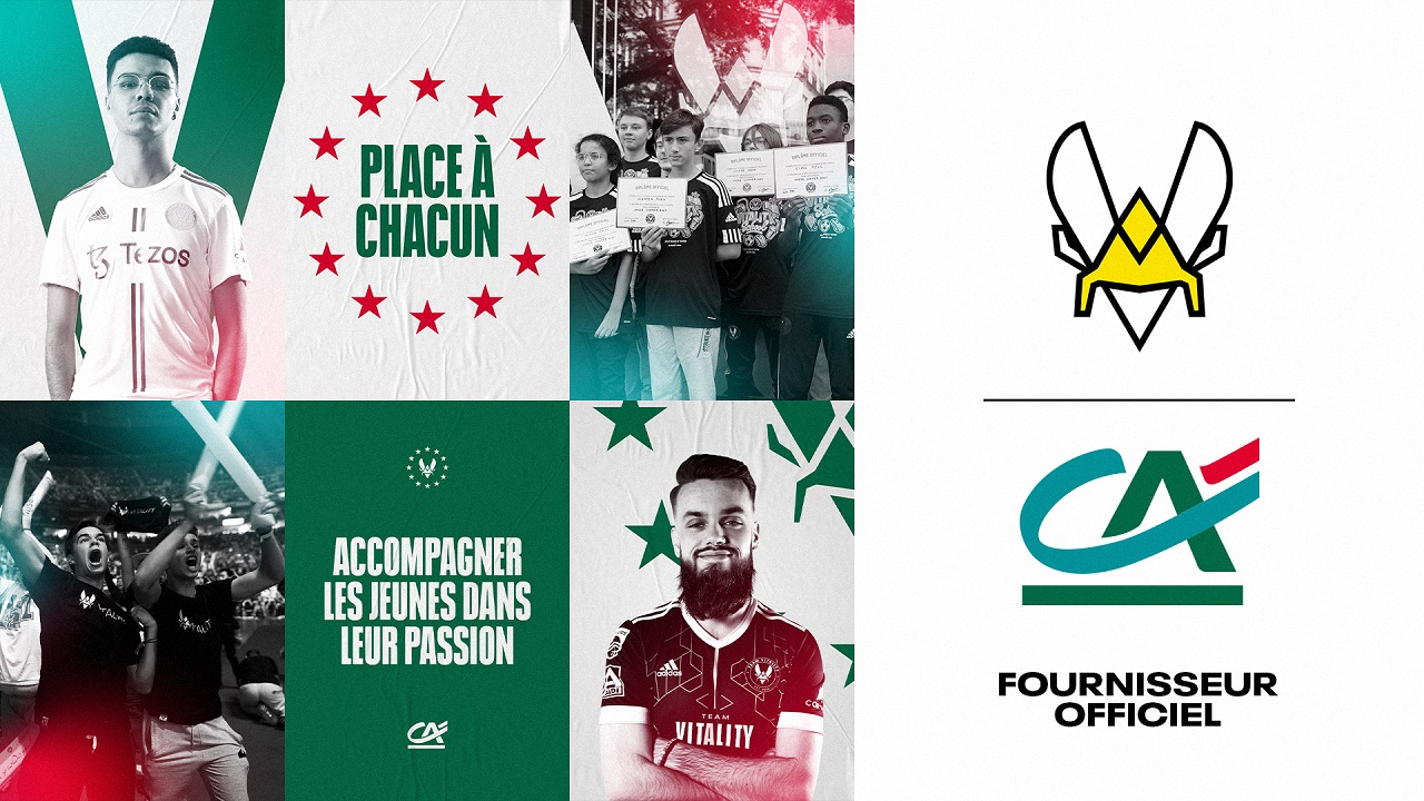 CRÉDIT AGRICOLE COMMITS TO ESPORTS IN PARTNERSHIP WITH TEAM VITALITY