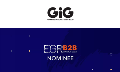 GiG shortlisted for three awards at this year’s EGR B2B awards