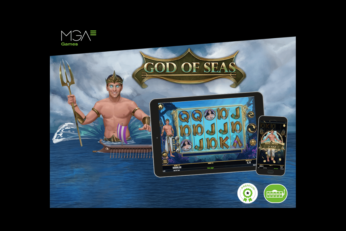 International swimmer David Meca is God of Seas in the new casino slot game from MGA Games