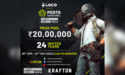 ‘Penta Invitational - Battlegrounds Mobile India’ presented by Loco will bring India’s top teams to compete for ₹20,00,000 prize pool