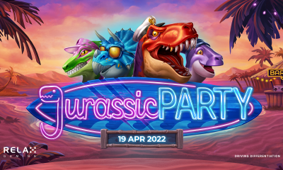 Prepare for a blast from the past in Relax Gaming’s prehistoric hit Jurassic Party